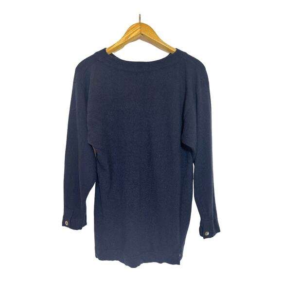 GLANDALE Pure Cashmere Sweater Navy - Picture 2 of 8